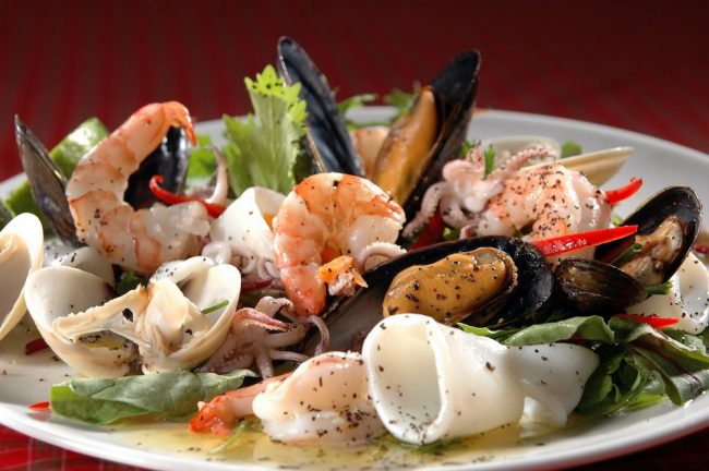 Вкусные блюда из рыбы и морепродуктов